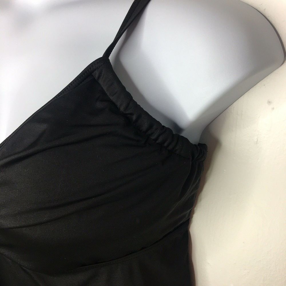 Swimsuits For All Tie Front Underwire Tankini Top - Picture 5 of 9